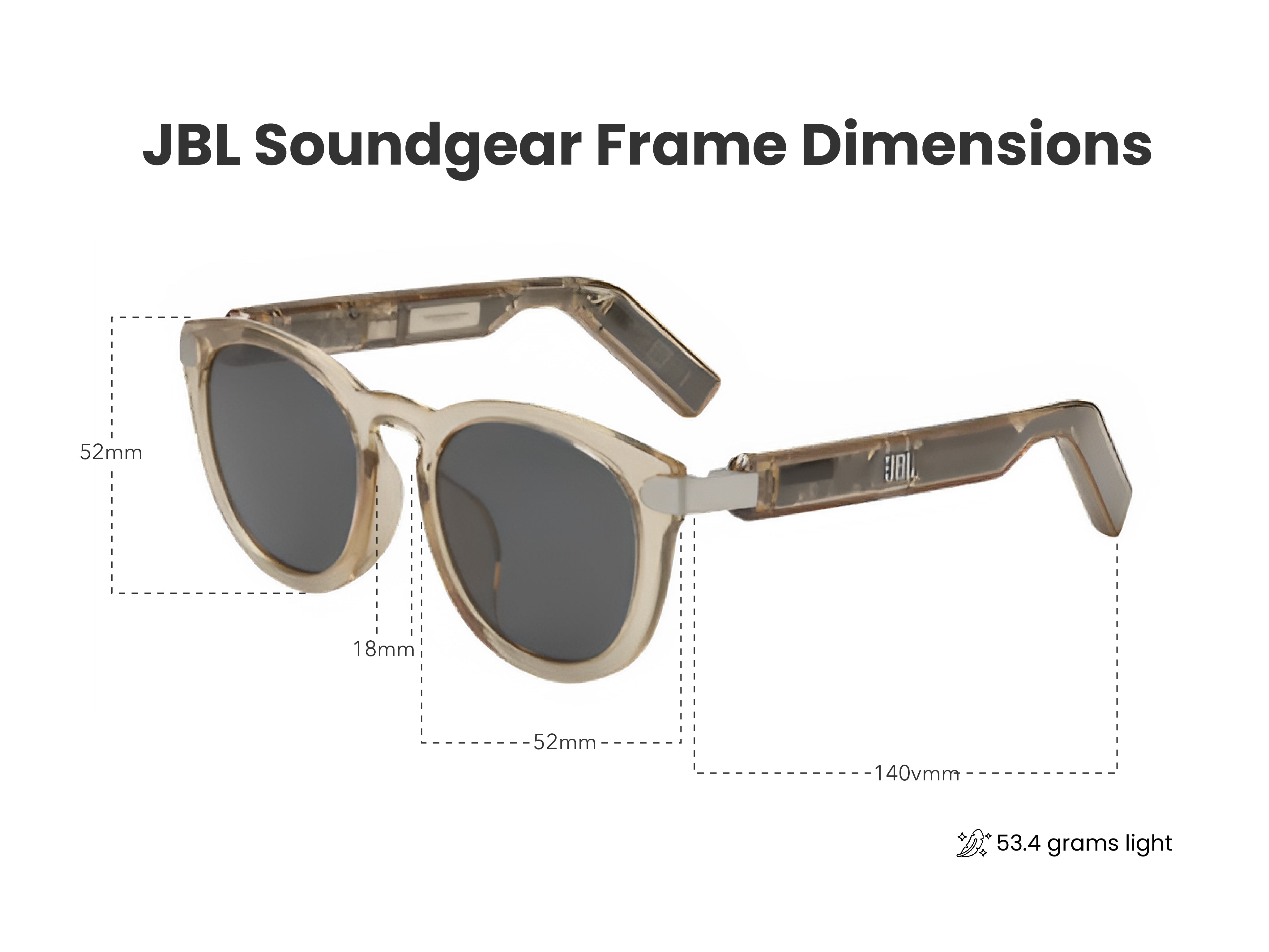 Load image into Gallery viewer, JBL Soundgear Frame (Round) in Amber
