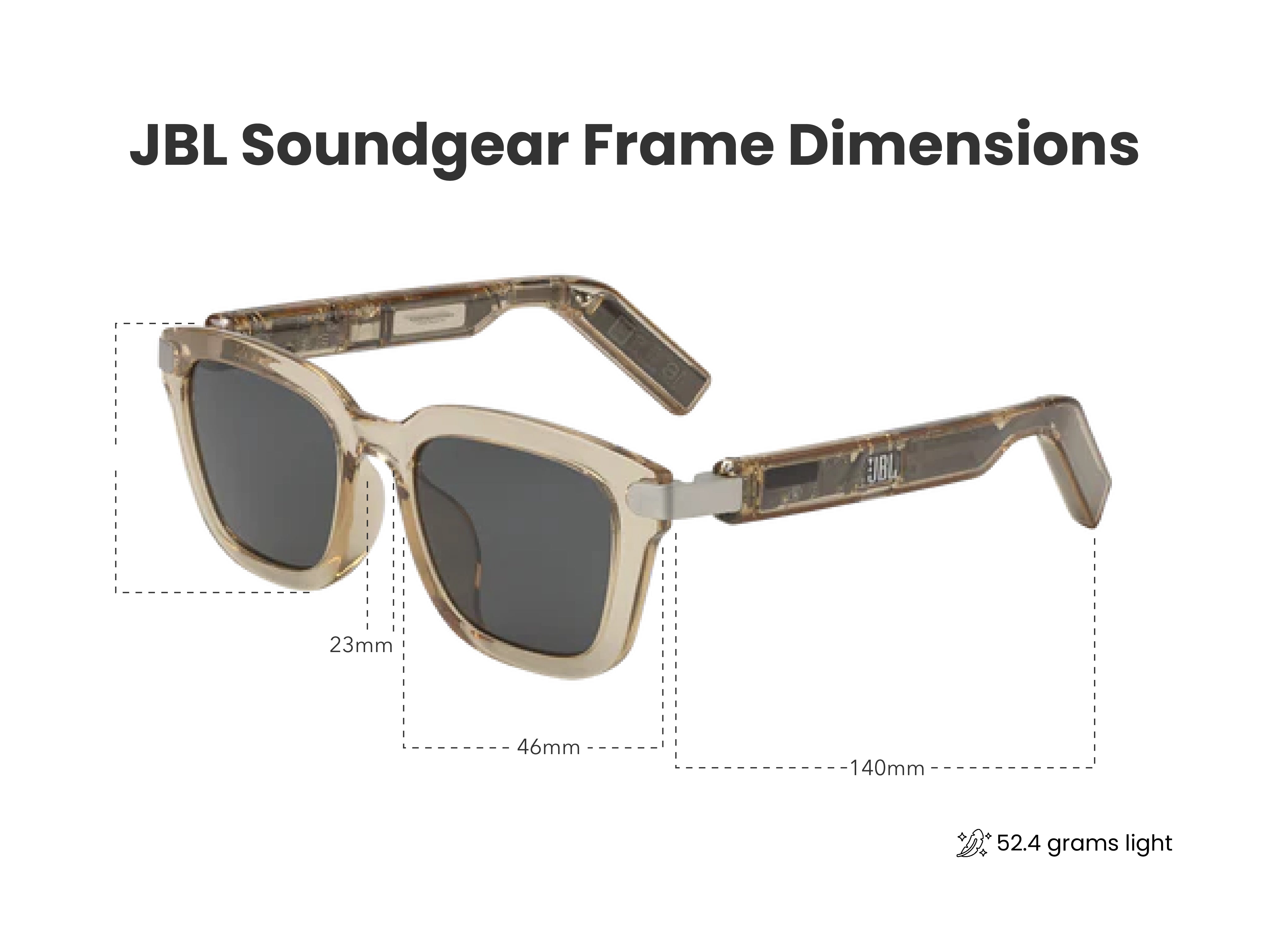 Load image into Gallery viewer, JBL Soundgear Frame (Square) in Amber
